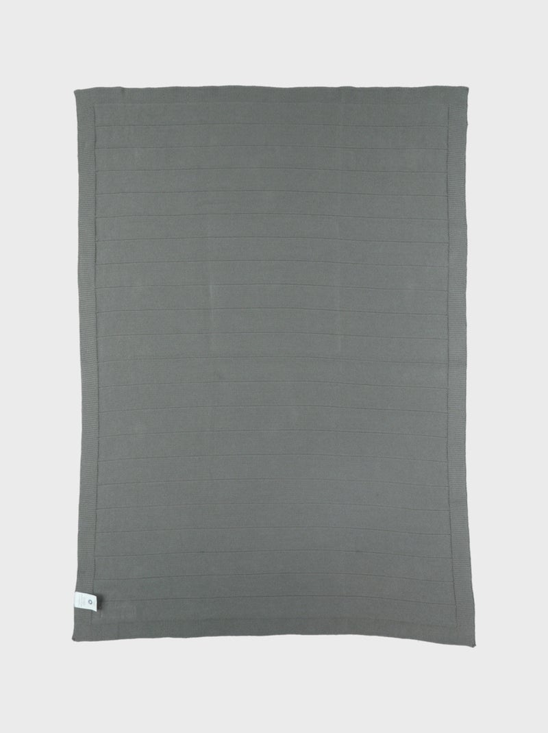 Couverture en tricot bio kaki 75x100 cm Noukie's Vert - Kiabi