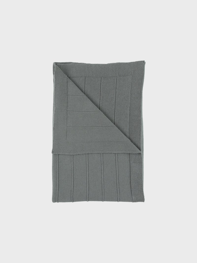 Couverture en tricot bio kaki 75x100 cm Noukie's Vert - Kiabi