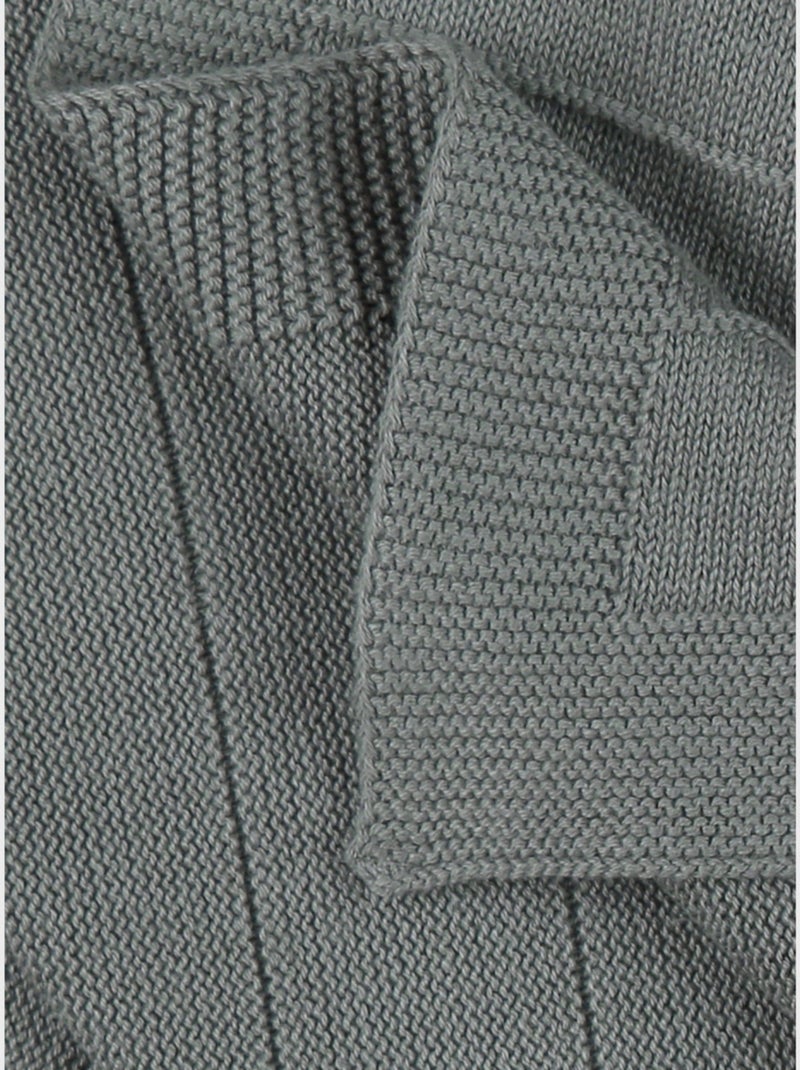 Couverture en tricot bio kaki 75x100 cm Noukie's Vert - Kiabi