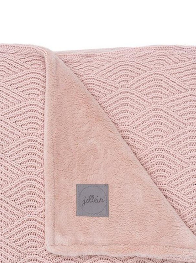 Couverture en tricot rose pâle (75 x 100 cm) Rose - Kiabi