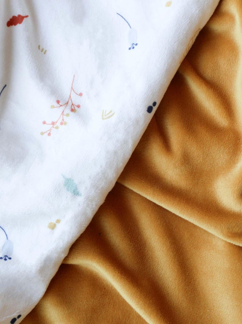 Couverture en velours Cache-cache en forêt (100 x 140 cm) Jaune - Kiabi