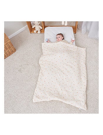 Couverture enfant 100x135 en gaze de coton Oeko-Tex et minky | SUPERBE BEBE
