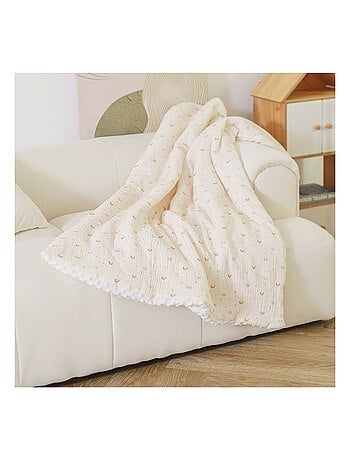 Couverture enfant 100x135 en gaze de coton Oeko-Tex et minky | SUPERBE BEBE