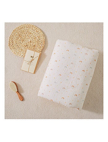 Couverture enfant 100x135 en gaze de coton Oeko-Tex et minky | SUPERBE BEBE