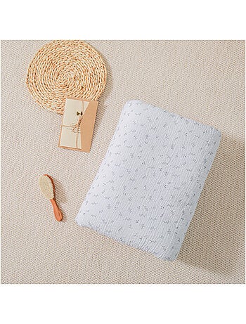 Couverture enfant 75x100 en gaze de coton Oeko-Tex et minky | SUPERBE BEBE
