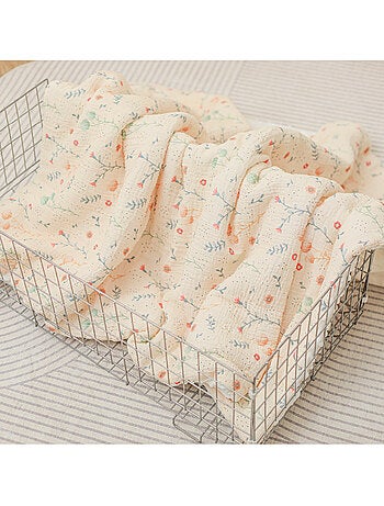 Couverture enfant 75x100 en gaze de coton Oeko-Tex et minky | SUPERBE BEBE