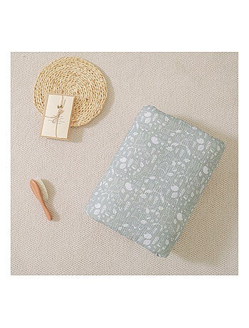 Couverture enfant 100x135 en gaze de coton Oeko-Tex et minky | SUPERBE BEBE