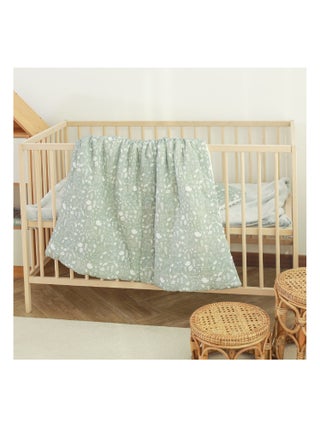Couverture enfant 100x135 en gaze de coton Oeko-Tex et minky | SUPERBE BEBE