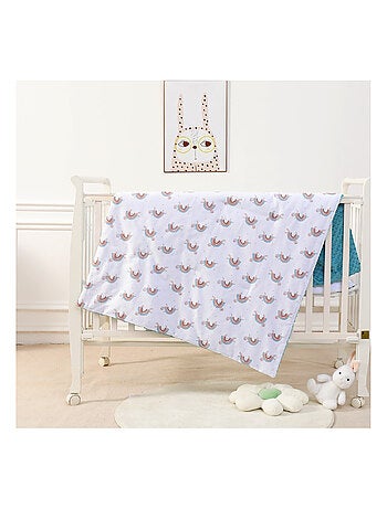 Couverture enfant 75x100 en Coton OEKO-TEX et Minky | SUPERBE BEBE