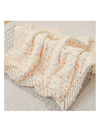 Couverture enfant 100x135 en gaze de coton Oeko-Tex et minky | SUPERBE BEBE