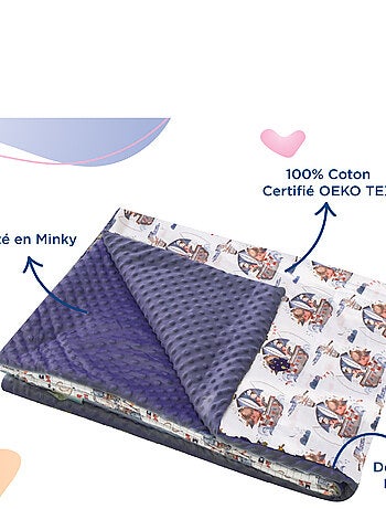 Couverture enfant en Coton Oeko-tex et Minky | SUPERBE BEBE