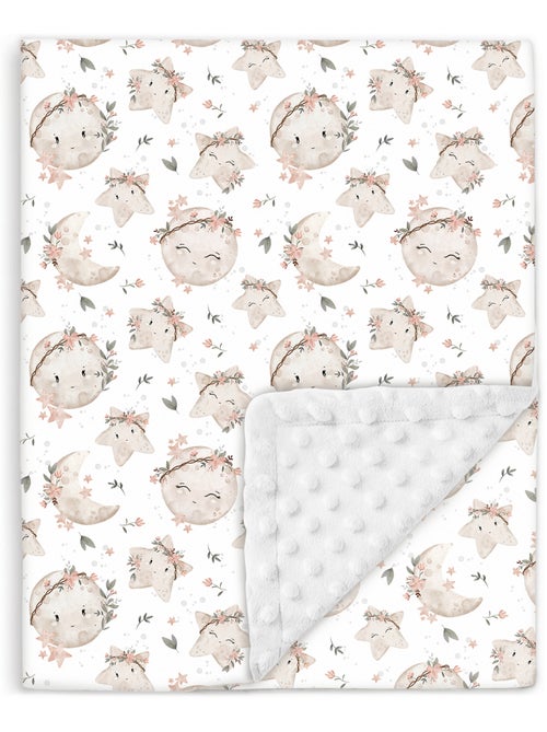 Couverture enfant en Coton Oeko-tex et Minky | SUPERBE BEBE - Kiabi