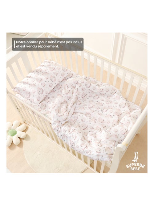 Couverture enfant en Coton Oeko-tex et Minky | SUPERBE BEBE - Kiabi