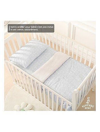 Couverture enfant en Coton Oeko-tex et Minky | SUPERBE BEBE