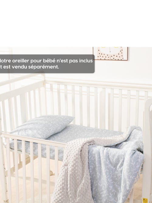 Couverture enfant en Coton Oeko-tex et Minky | SUPERBE BEBE - Kiabi