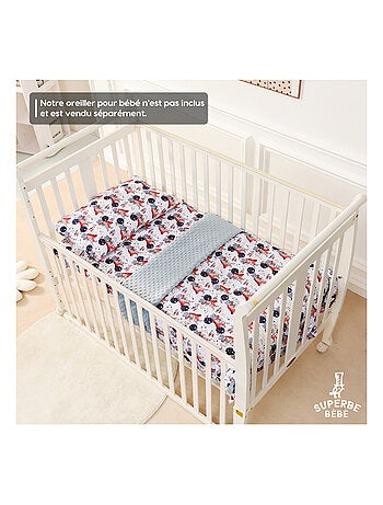 Couverture enfant en Coton Oeko-tex et Minky | SUPERBE BEBE