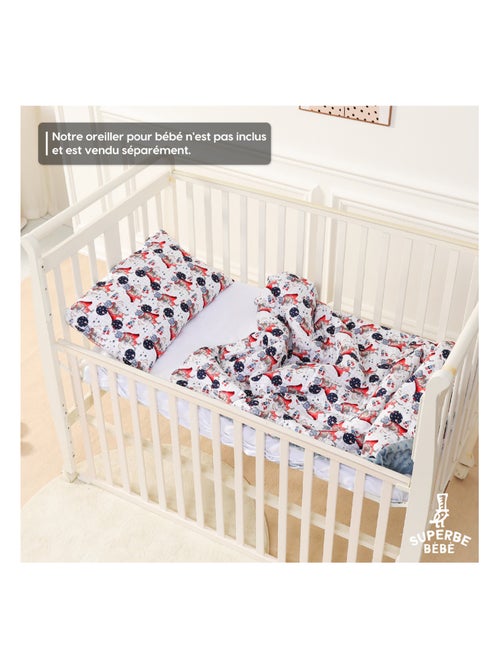 Couverture enfant en Coton Oeko-tex et Minky | SUPERBE BEBE - Kiabi