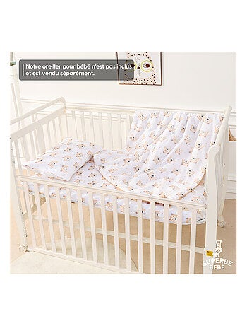 Couverture enfant en Coton Oeko-tex et Minky | SUPERBE BEBE