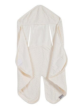 Couverture enveloppante en coton bio motif pois en relief 'ROBA' 'Seashells'