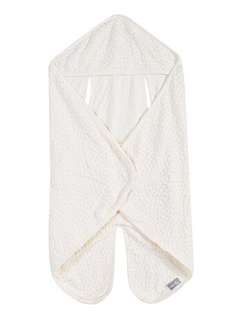 Couverture enveloppante en coton bio pois en relief 'ROBA' 'Seashells'