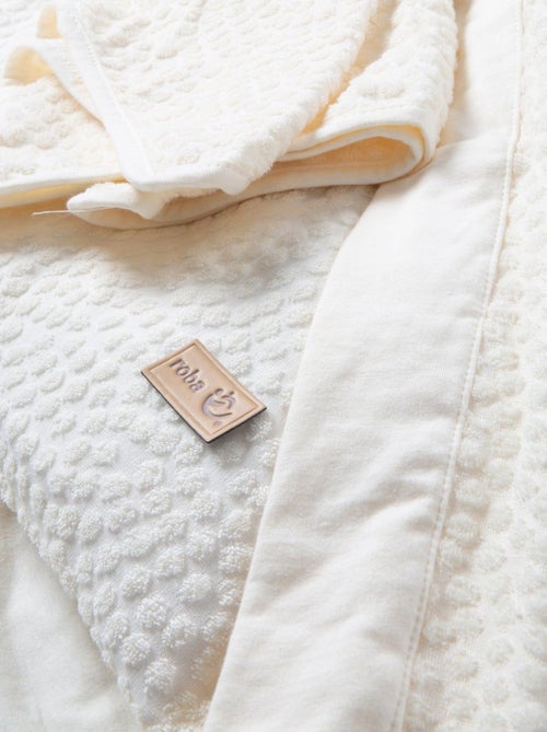 Couverture enveloppante en coton bio pois en relief 'ROBA' 'Seashells' - Kiabi