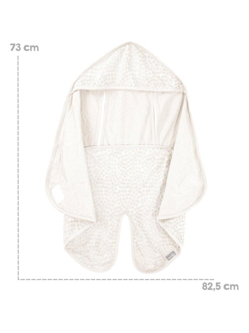 Couverture enveloppante en coton bio pois en relief 'ROBA' 'Seashells' - Kiabi