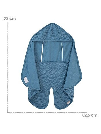 Couverture enveloppante en coton bio pois en relief 'ROBA' 'Seashells'