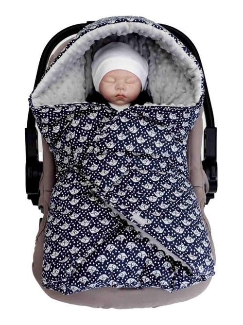 Couverture enveloppante nid d'ange bébé réversible en coton minky ELI SEVIRA KIDS - Kiabi