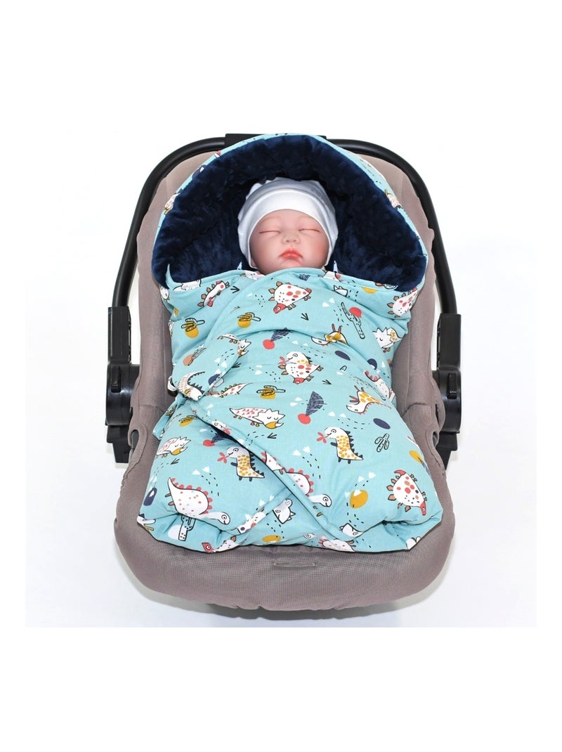 Couverture enveloppante réversible DINOZ SEVIRA KIDS Bleu marine - Kiabi