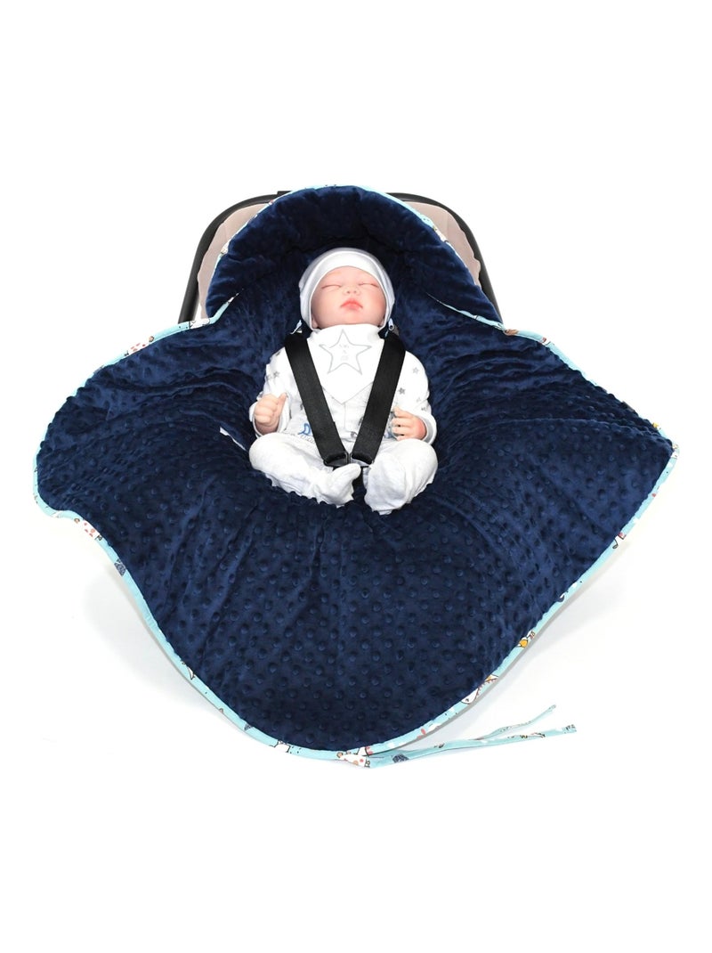 Couverture enveloppante réversible DINOZ SEVIRA KIDS Bleu marine - Kiabi