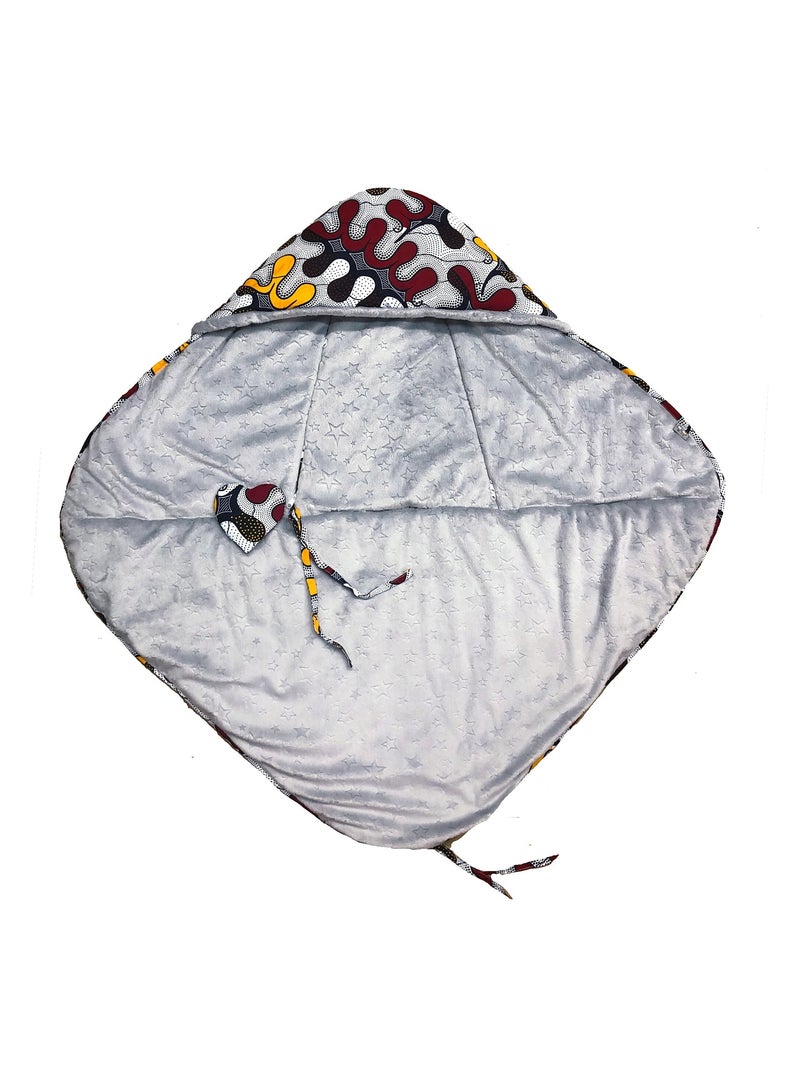 Couverture enveloppante réversible et multi-usage, WAX SEA SEVIRA KIDS Gris - Kiabi