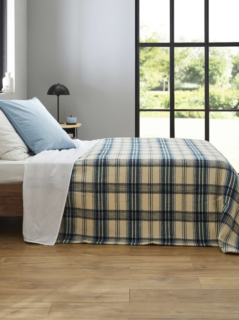Couverture esprit montagne Bleu paon - Kiabi