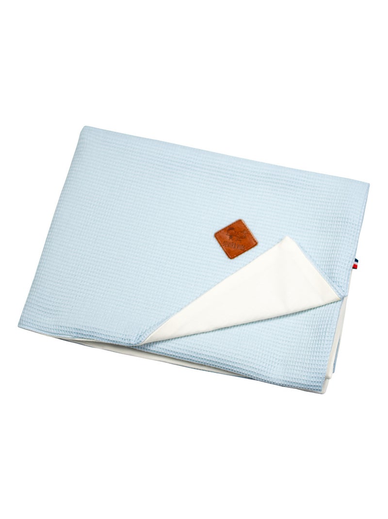 Couverture été en coton nid d'abeille SEVIRA KIDS Bleu - Kiabi