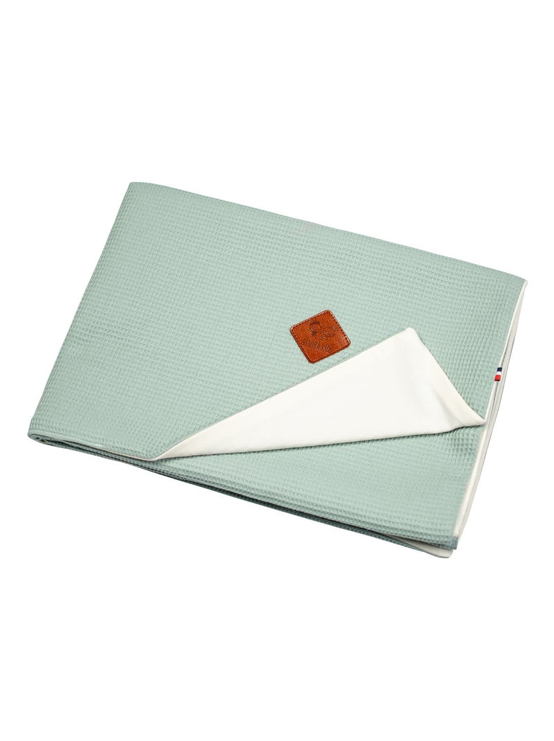 Couverture été en coton nid d'abeille SEVIRA KIDS Vert - Kiabi