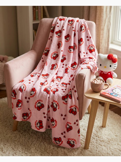 Couverture Flanelle Enfant Hello Kitty Sanrio 110x150 cm - Kiabi