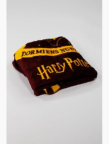 Couverture Flanelle Harry Potter Poudlard 130x160cm – Blason Doré – Licence Officielle
