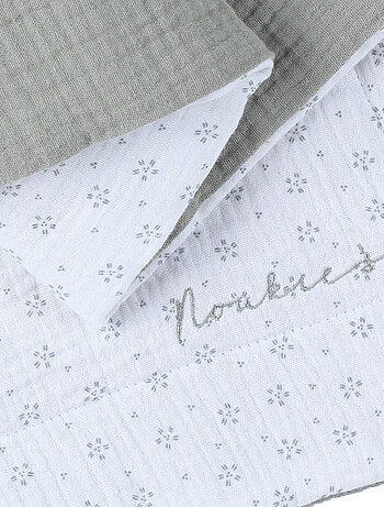 Couverture floral en mousseline de coton, Noukie's