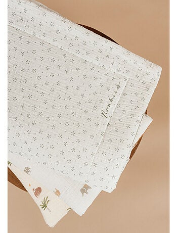 Couverture floral en mousseline de coton, Noukie's