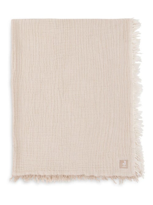 Couverture gaze de coton bio Fringe Jollein - Kiabi Couverture gaze de coton bio Fringe Jollein - Kiabi