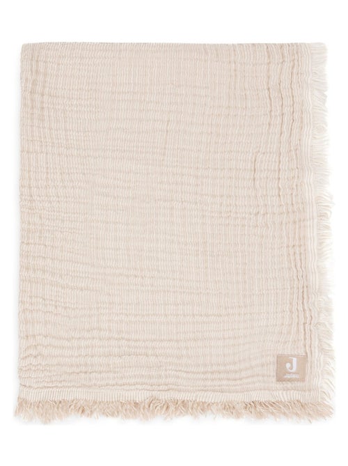 Couverture gaze de coton bio Fringe Jollein - Kiabi Couverture gaze de coton bio Fringe Jollein - Kiabi