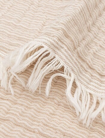 Couverture gaze de coton bio Fringe
