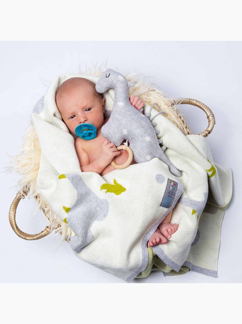 Couverture  GOTS, Dinosaure SEVIRA KIDS Ecru - Kiabi