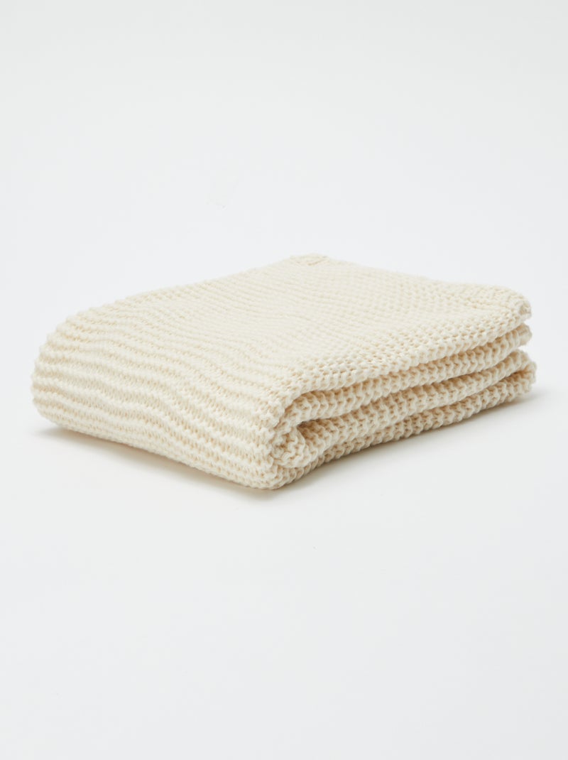 Couverture grosse maille - Kiabi Home