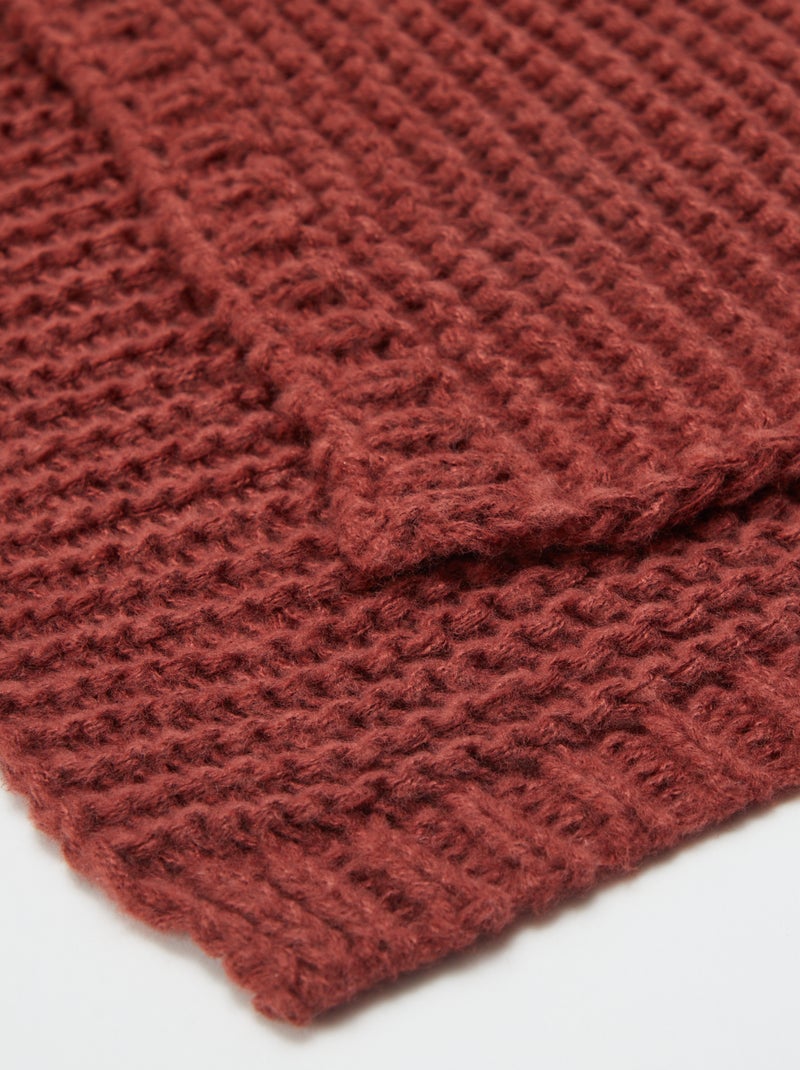 Couverture grosse maille - Kiabi Home Marron - Kiabi