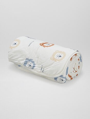 Couverture imprimé avec intérieur effet polaire