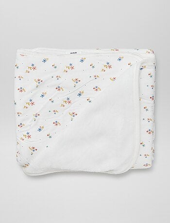 Couverture imprimé avec intérieur effet polaire