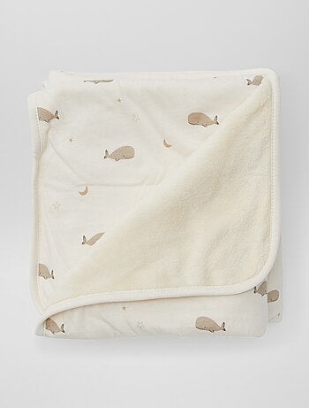 Couverture imprimé en coton jersey