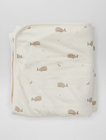 Couverture imprimé en coton jersey