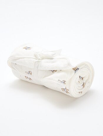 Couverture imprimé en coton jersey