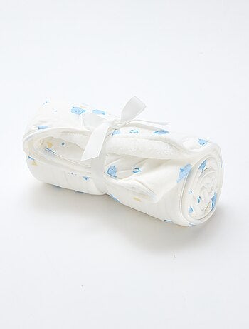 Couverture imprimé en coton jersey